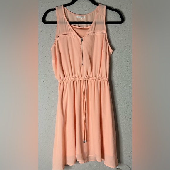 Maurices Orange Sleeveless Scoop Neck Mini Sundress - Picture 1 of 9